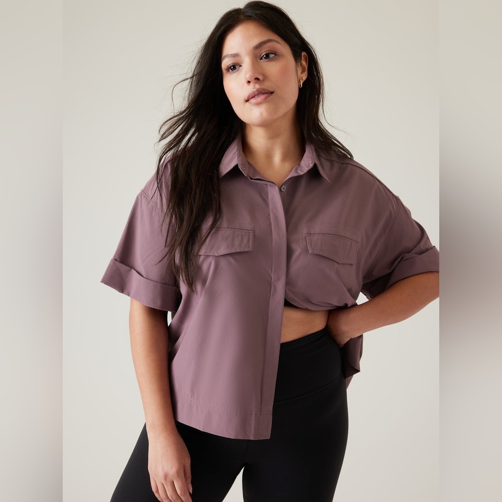 Athleta Hike Packable Top Size S